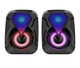 Акустическая система для ПК E-1053 USB RGB подсветка 6W Черный - зображення 1