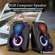 Акустическая система для ПК E-1053 USB RGB подсветка 6W Черный - зображення 4