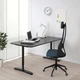 Комп'ютерний стіл BEKANT 160x80 см IKEA 692.825.92 чорний 85 - зображення 2