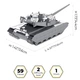 Конструктор Metal Time коллекционная модель Oplot T-84 (MT058) - изображение 2