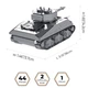 Конструктор Metal Time коллекционная модель M4 Sherman (MT070) - изображение 2