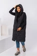 Длинный стеганый жилет с капюшоном 3192522 L (48-50) Чёрный - изображение 2