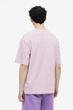 Футболка H&M Relaxed Fit M светло фиолетовый 1003662032 - изображение 3