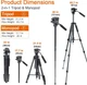 Штатив + монопод фирмы JEIFN для фотоаппаратов - Q-580 (Q580) - изображение 3
