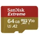 Карта пам'яті SANDISK 64GB microSD class 10 UHS-I U3 A2 EXTREME (SDSQXA2-064G-GN6AA) - зображення 2