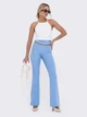Штани жіночі Dressa 58774 50 Блакитні (2000405938326_D) - зображення 3
