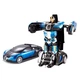 Робот-трансформер на радиоуправлении Bugatti Robot Car Size 1:18 Синяя - изображение 2