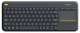 Клавіатура Logitech Wireless Touch K400 Plus, US, Black (920-007145) (6836237) - зображення 1