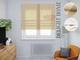 Римская штора система Light I&H Джуси велюр Бежевый с кантом по центру 300*170 см - изображение 1