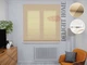 Римська штора система Light I&H Джусі велюр Бежевий з нижнім кантом 40*170 см - зображення 1