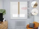 Римская штора система Light I&H Джуси велюр Белый с кантом по центру 220*170 см - изображение 1