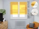 Римская штора система Light I&H Джуси велюр Солнечный желтый с кантом по центру 190*170 см - изображение 1
