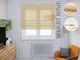 Римская штора система Light I&H Джуси велюр Бежевый 190*170 см - изображение 1