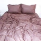 Постельное белье MirSon SatinStripe 30-0006DarkBrown 143х210 Полуторный (2200005249437) - изображение 1