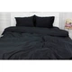 Простынь MirSon Сатин Premium 0055 Black Pearl 180х220 см (2200001729704) - изображение 2