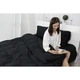 Простынь MirSon Сатин Premium 0055 Black Pearl 180х220 см (2200001729704) - изображение 3