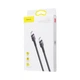 Кабель Baseus Cafule Type-C to Type-C PD 2.0 60W (2m) grey/black - изображение 1