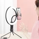 Кільцева світлодіодна лампа Baseus CRZB10-A01 Live Stream Holder-table Stand Чорний (752266) - зображення 2