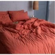 Постельное белье Buldans - Burumcuk dusky red темно-красный евро - изображение 2