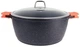 Кастрюля с крышкой Bohmann BH-7350-26-MRB 26 см 5 л серая 3420281 - изображение 1