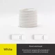 Плоские эластичные шнурки для обуви FASTLACES T99-2C White - изображение 1