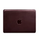 Кожаный чехол для MacBook 14 дюйм Бордовый Crazy Horse 4395593 - изображение 4