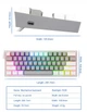Клавиатура проводная Redragon K617 FIZZ / Pink and White RGB 60% - изображение 5
