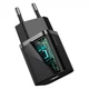Мережевий зарядний пристрій Baseus 20W Super Si QC PD3.0 Type-C 3A + Кабель 2.4A Type-C to Lightning 1м Black (TZCCSUP-B01) - зображення 8