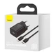 Мережевий зарядний пристрій Baseus 20W Super Si QC PD3.0 Type-C 3A + Кабель 2.4A Type-C to Lightning 1м Black (TZCCSUP-B01) - зображення 14
