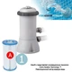 Надувной семейный бассейн Intex 26166 457х122 см + картриджный насос 3 785 л/ч лестница тент подстилк - изображение 7