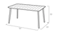 Стіл садовий вуличний Metalea Table 247274 чавун - зображення 5