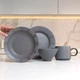 Тарелка обеденная MBM HOME 23 см Серая (KP-40 GRAY) - изображение 7