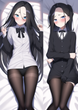 Уенздей Адамс, Wednesday Addams (Аниме версия) Дакимакура (подушка обнимашка) код 1, 120*40 см - изображение 1