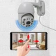 Камера зовнішнього відеоспостереження Visio CAM-6-IP Wi-Fi поворотна відеокамера вулична 2.0mp, 360°/90° з ІЧ підсвічуванням, вологозахист Білий+Карта пам'яті 32Гб - зображення 7