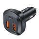 Автомобильное зарядное устройство Acefast B9 66W black - изображение 4