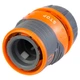 Конектор 1/2" Flora швидкознімний для шланга 1/2" аквастоп з замком (ABS+TPR) (5015434) - зображення 2