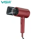 Компактный фен для укладки волос VGR V 431 красный - изображение 1