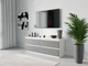 ТВ тумба Moreli ST-223 1400х530х400 Білий-Антрацит (zg-st223-white-antracit) - изображение 1
