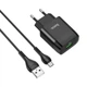Мережевий зарядний пристрій Hoco C72Q QC3.0 з кабелем Micro USB|1USB, 18W/3A, QC| - зображення 1