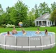 Каркасный бассейн Intex 26720 + фильтр-насос, лестница, подстилка, тент 427х107 см Объем 12706 л - изображение 3