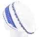Медицинская шапочка женская HeadwearUniverse универсальная принт Вышиванка синяя с белым - изображение 2