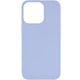 Силиконовый чехол Candy для Apple iPhone 14 Pro (6.1") Голубой / Lilac Blue Без бренда - изображение 1