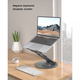 Подставка для ноутбука Nulaxy Telescopic 360 Rotating Laptop Stand Gray (LS-18) - изображение 7