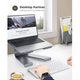 Блок живлення Lamicall Ergonomic Aluminum Laptop Stand Gray (LN01) - зображення 7