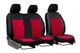 Авто чехлы для IVECO DAILY 2011-2014 еко кожа с алькантарой Pok-ter Exclusive 1+2 красный - изображение 1