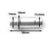 Ремкомплект вестгейта турбины BMW B38 (Wastegate BMW B38) 11657636784 - изображение 3