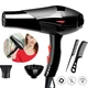 Фен для сушки и укладки волос Hair Dryer, 3000 Вт, 3 температурных режима, 2 скорости, с диффузором и концентратором, черный - изображение 1