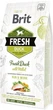 Сухой корм для активных собак всех пород с мясом утки и пшеном Brit Fresh Duck with Millet Active Run & Work 2,5 кг - изображение 1