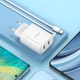 Адаптер сетевой Hoco Lightning Cable Courser dual-port charger C103A |2USB, 2.1A| белый - изображение 7