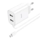 Сетевое зарядное устройство Hoco C103A з кабелем Micro USB Cable Courser Dual-Port Charger 2USB 2.1A White - изображение 7